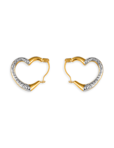 Créoles Or 9 carats Cœur
