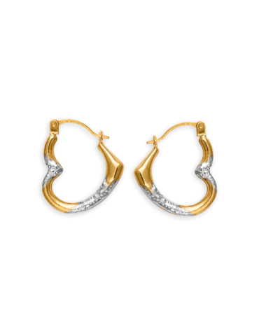 Créoles Or 9 carats Cœur