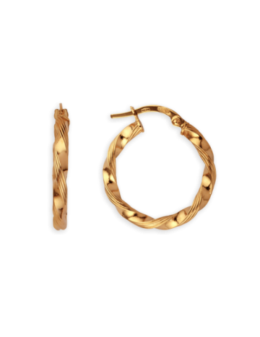 Créoles Or 18 carats Torsadées