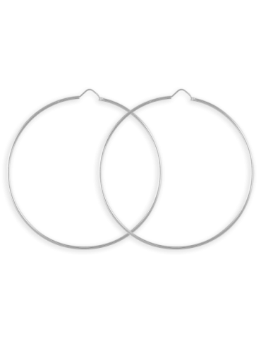 Créoles Argent Lisses