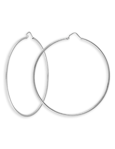 Créoles Argent Lisses