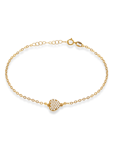 Bracelet Or 9 carats Cœur