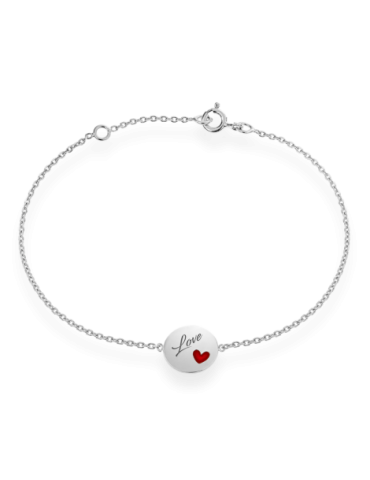 Bracelet Argent Love Cœur...