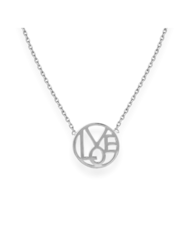 Collier Argent Love