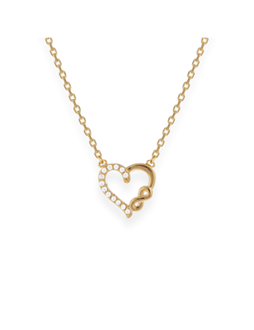 Collier Plaqué Or Cœur Infini