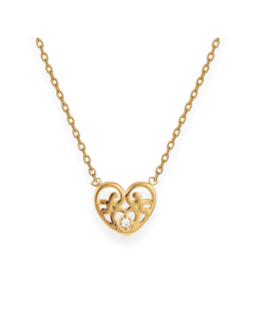 Collier Plaqué Or Cœur...