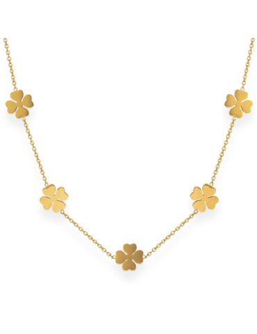 Colliers Acier Motifs 4 Cœurs