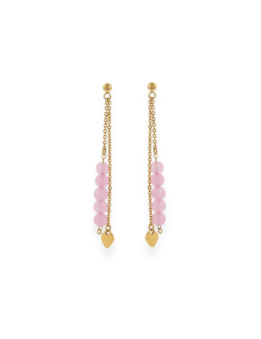 Boucles d'oreilles Acier Cœur