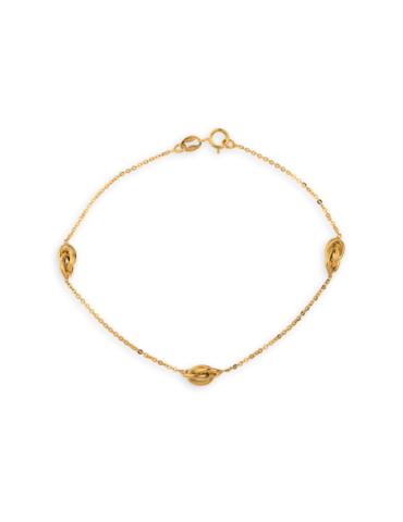 Bracelet Or 18 carats Nœud...