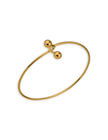 Jonc Plaqué Or Grain D'or