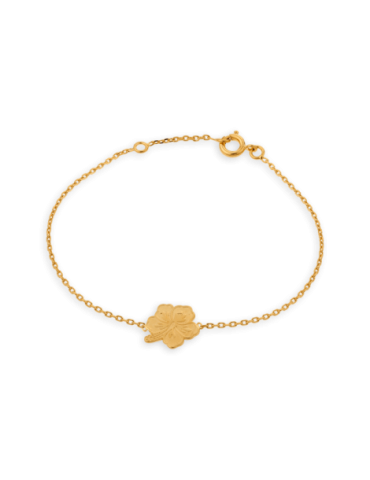 Bracelet Plaqué Or Hibiscus