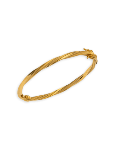 Jonc Or 9 carats Torsadé...
