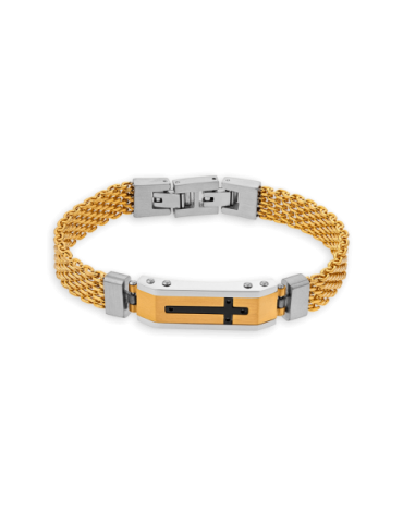Bracelet Acier Croix