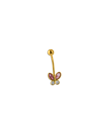 Percing Nombril Or 9 Carats...