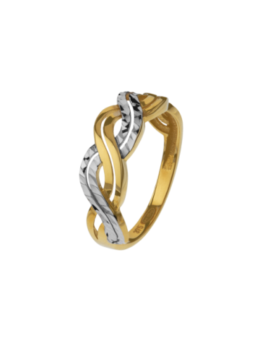 Bague Or 9 Carats Tresse...