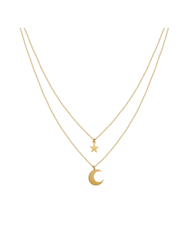 Collier Or 9 Carats Double...
