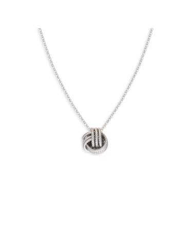 Collier Argent Noeud...