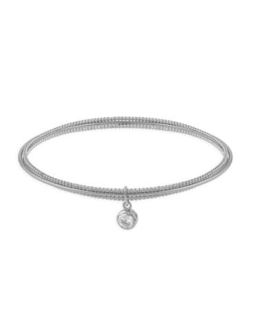 Jonc Triple Argent Pendant...