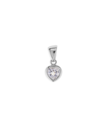 Pendentif Argent Cœur Zirconia