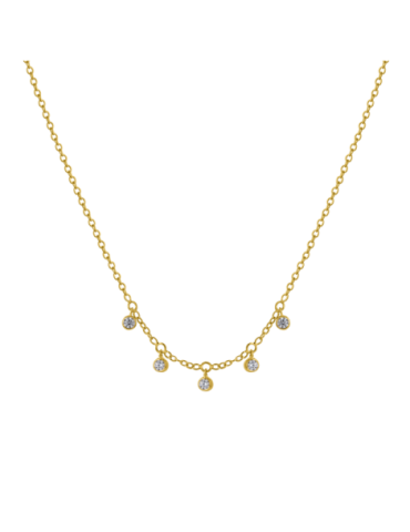 Collier Plaqué Or Pampilles...