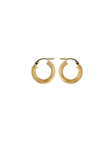 Créoles Or 9 Carats Torsadees