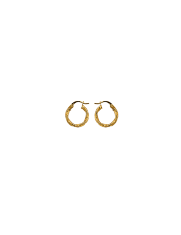 Créoles Or 9 Carats Torsadees