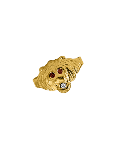 Chevaliere Or 9 Carats Tete...