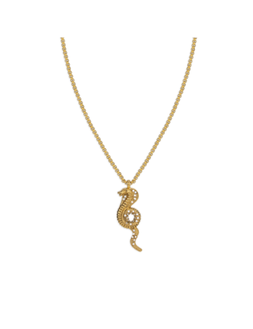 Collier Acier Pendant Cobra...