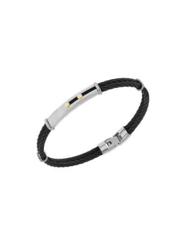 Bracelet Acier Double Cable...
