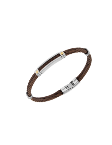 Bracelet Acier Double Cable...