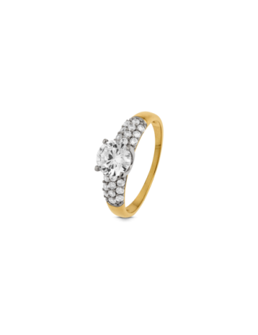 Bague Or 18 carats Jaune +...