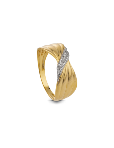 Bague Or 9 caratsBicolore...