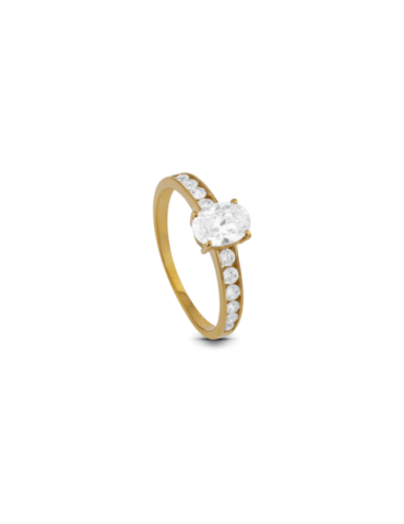 Bague Or 9 caratsSolitaire...