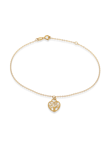 Bracelet Or 9 carats Coeur...
