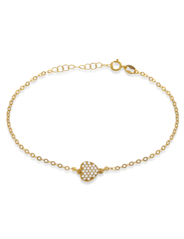 Bracelet Or 9 carats Cœur...
