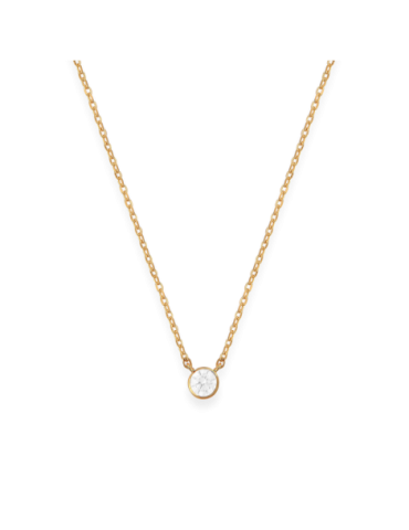 Collier Plaqué Or zirconia