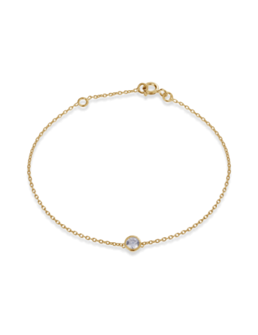 Bracelet Plaqué Or Zirconia