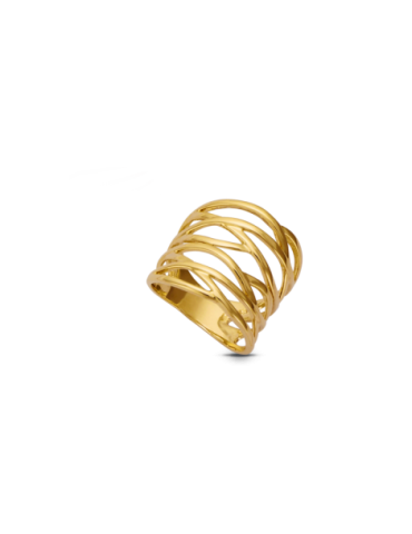 Bague Plaqué Or Croisé...