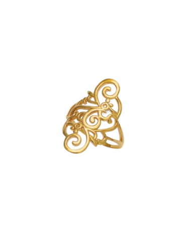 Bague Plaqué Or Arabesque