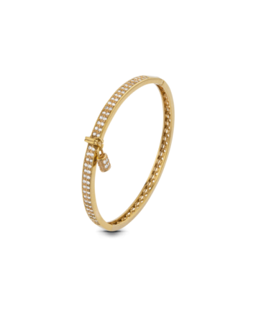 Bracelet Jonc Plaqué Or...