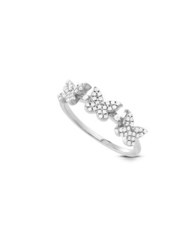 Bague Papillons Argent...