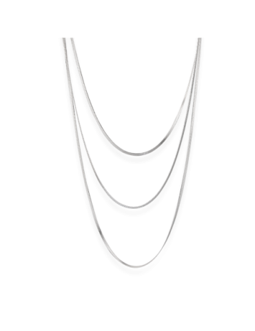 Collier Argent Rhodié...