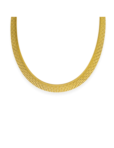 Collier Argent Doré Rigide