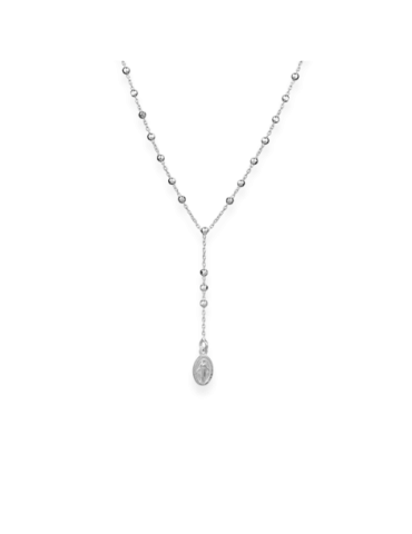 Collier Argent Rhodié Y...