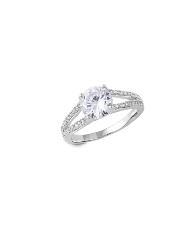 Bague Solitaire Argent...